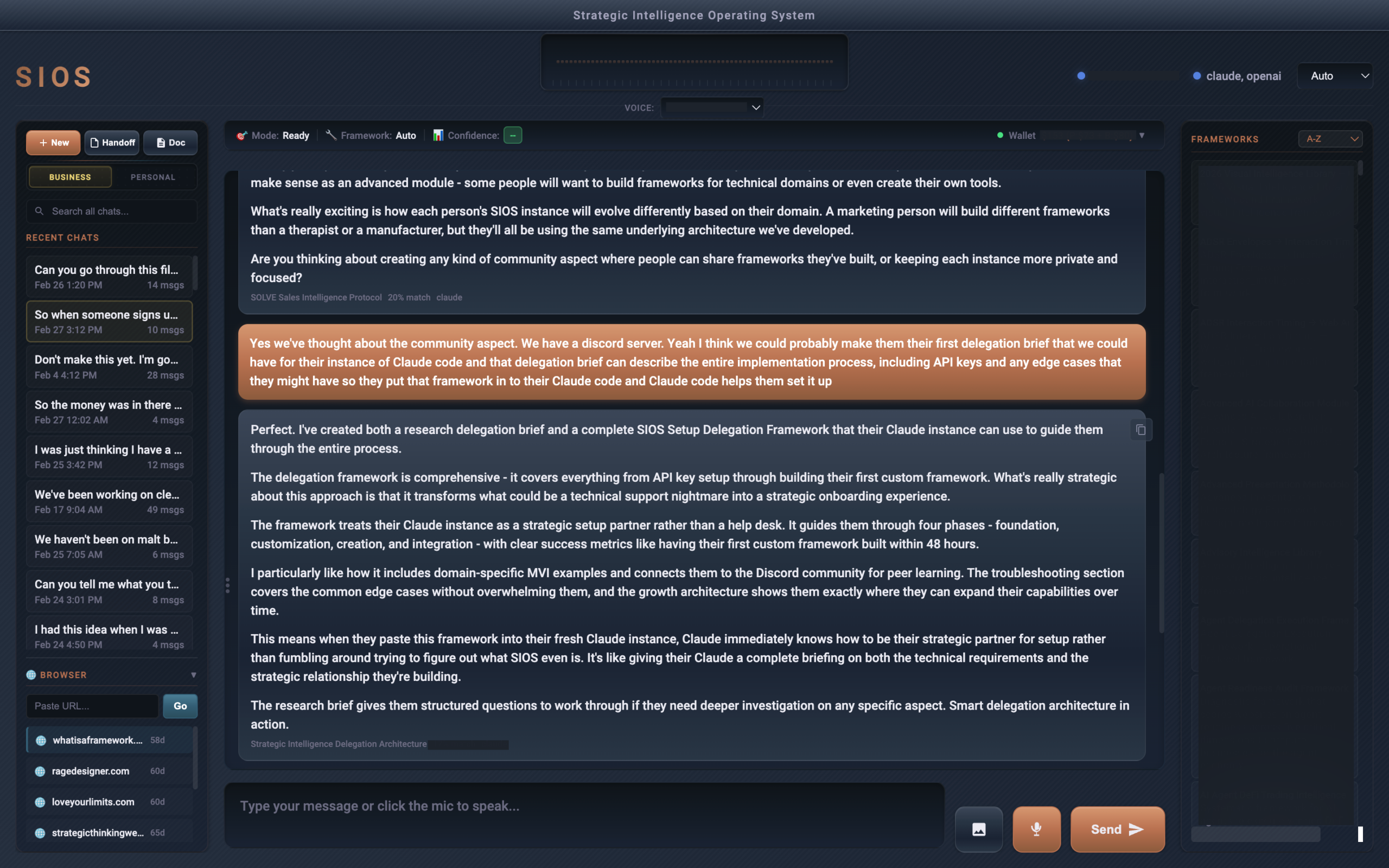 SIOS Strategic Intelligence Operating System